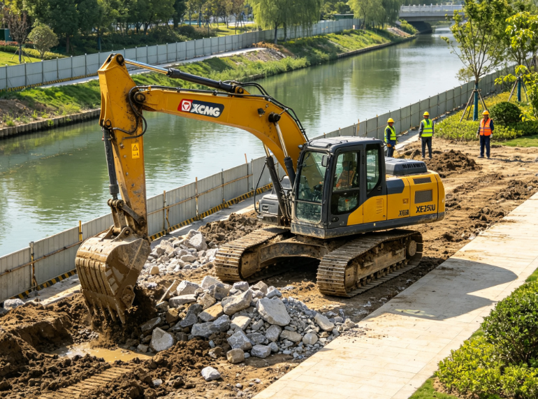 China Brand 25 Ton Excavators Crawler Excavator XE250U for Sale